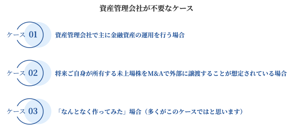 資産管理会社が不要なケース