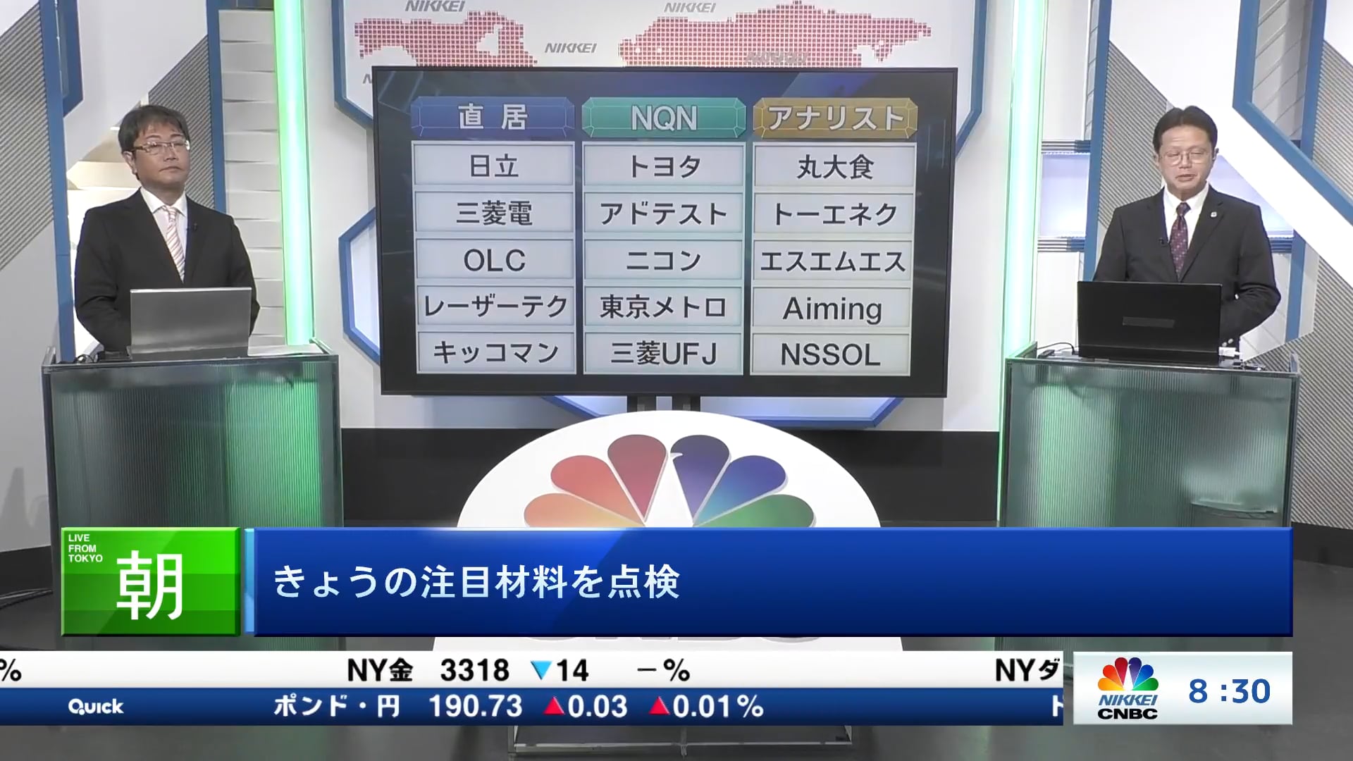 きょうの注目15銘柄　日立、トヨタ、丸大食など