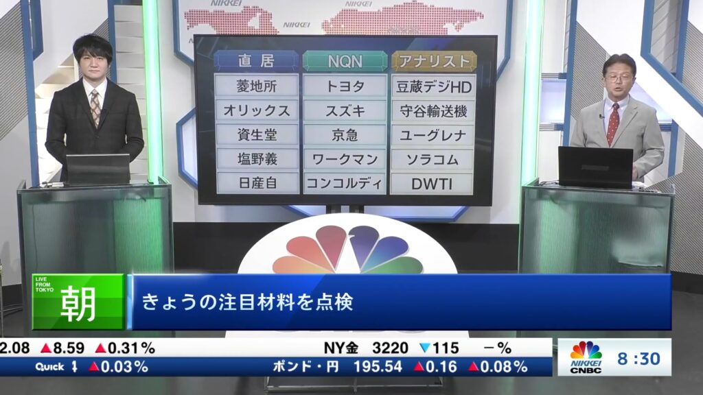 きょうの注目15銘柄　菱地所、トヨタ、豆蔵デジHDなど