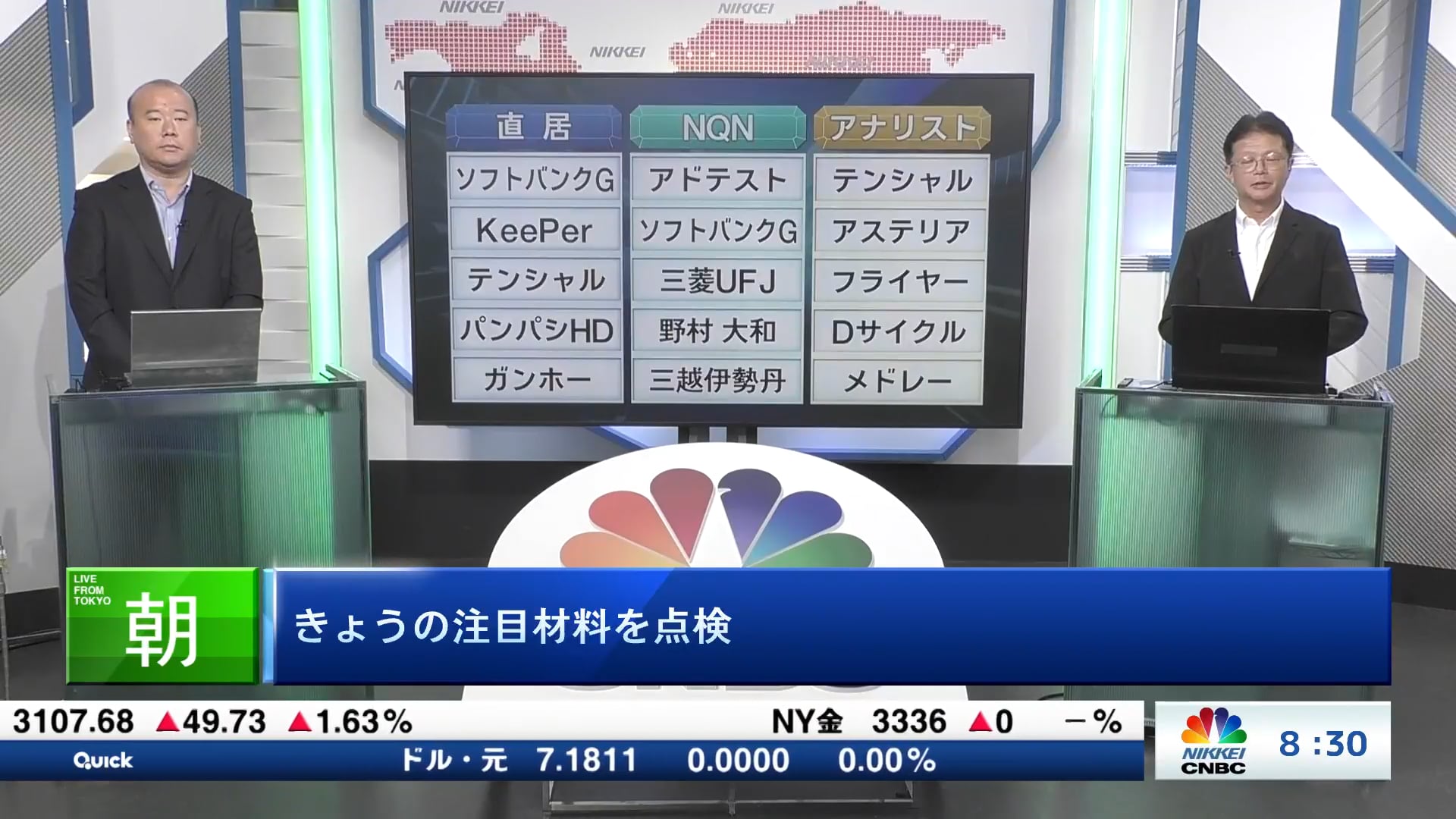 きょうの注目15銘柄　電通グループ、東エレク、トヨタなど