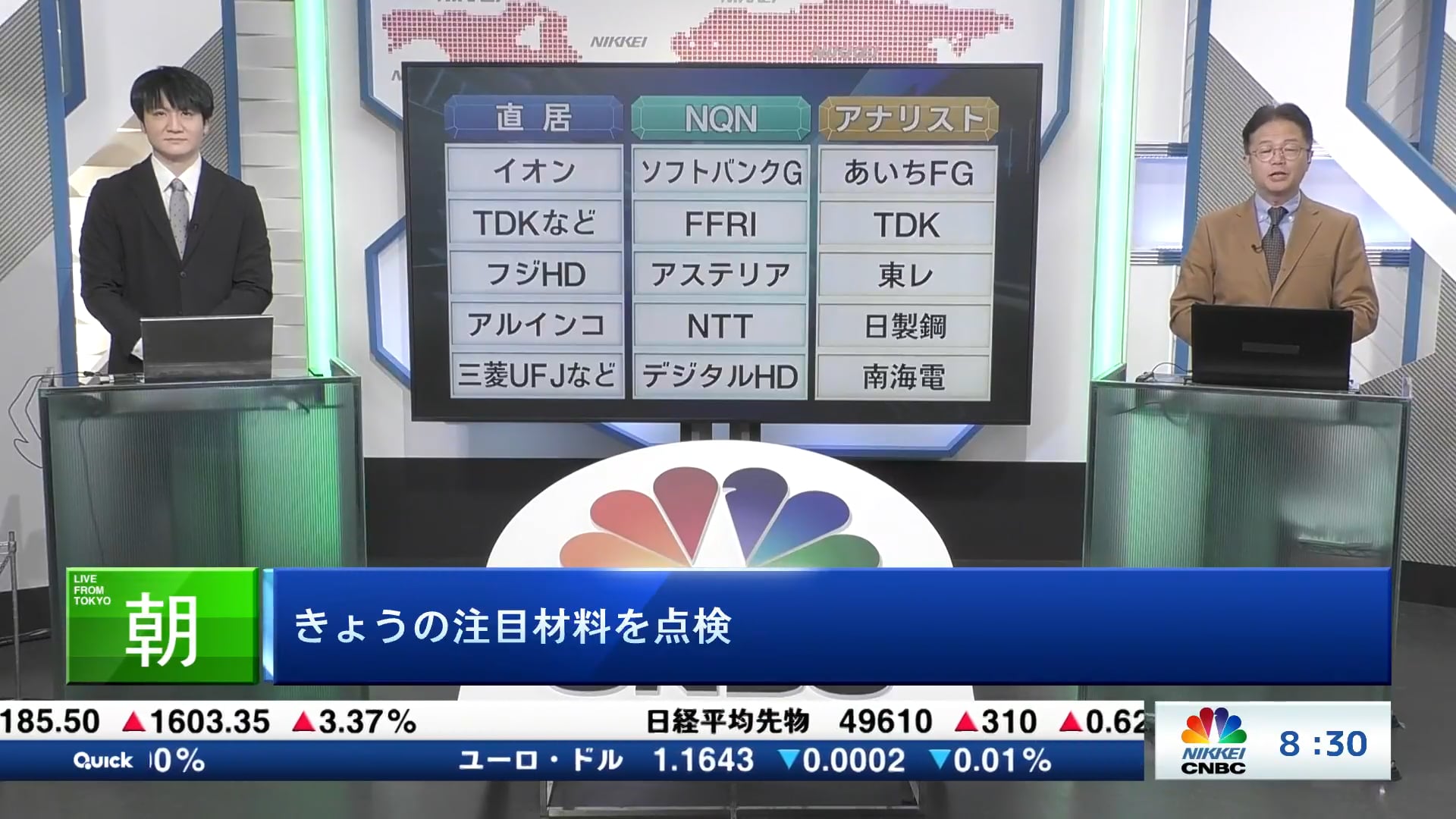 きょうの注目15銘柄　イオン、ソフトバンクG、あいちFGなど