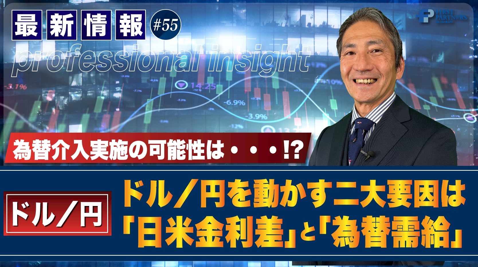 為替介入実施の可能性は…！?ドル/円を動かす二大要因は「日米金利差」と「為替需給」 | 松波俊哉のプロフェッショナルインサイト#55