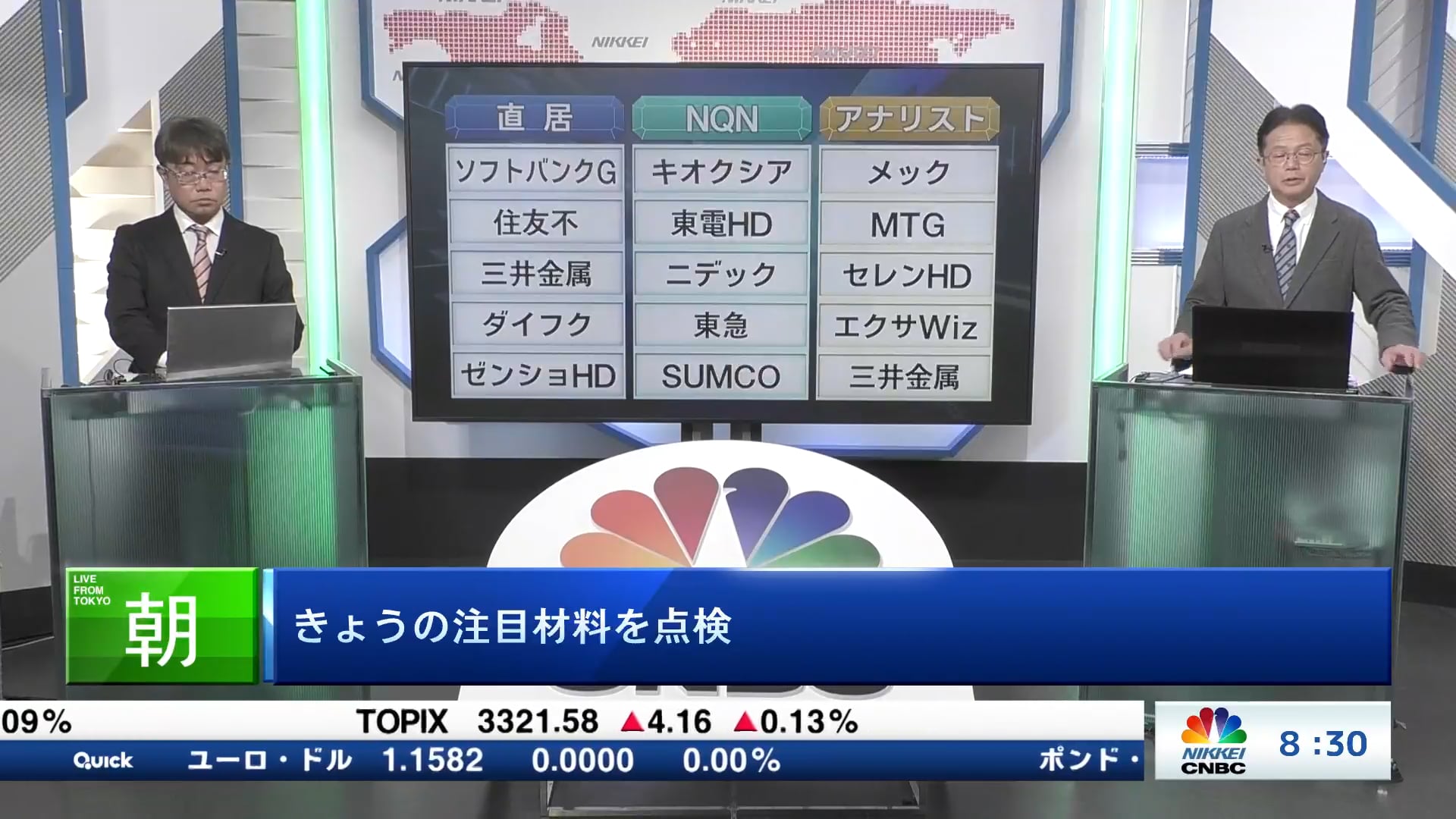 きょうの注目15銘柄　ソフトバンクG、キオクシア、メックなど