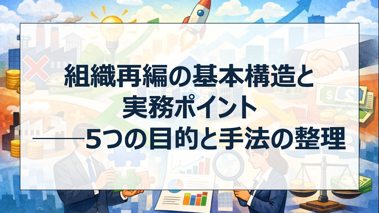 組織再編の基本構造と実務ポイント──5つの目的と手法の整理