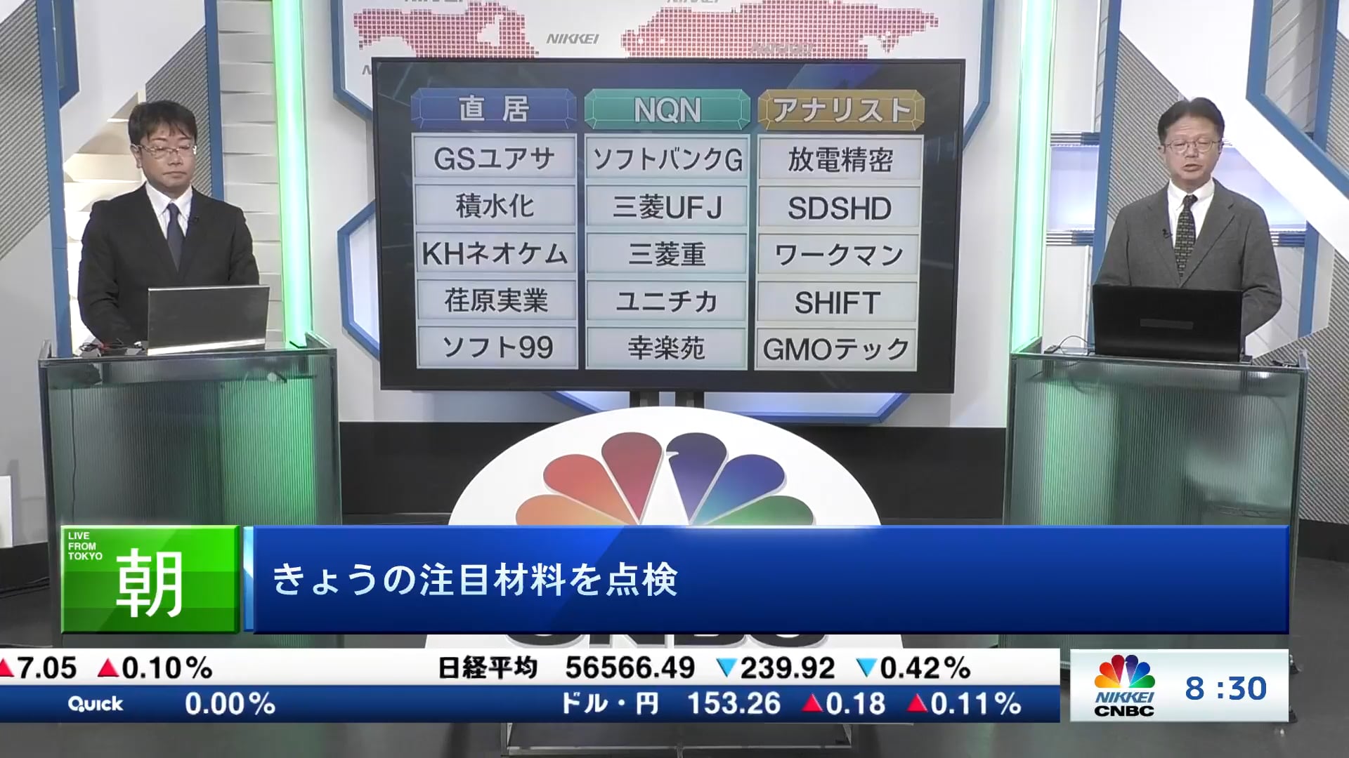 きょうの注目15銘柄　GSユアサ、ソフトバンクG、放電精密など
