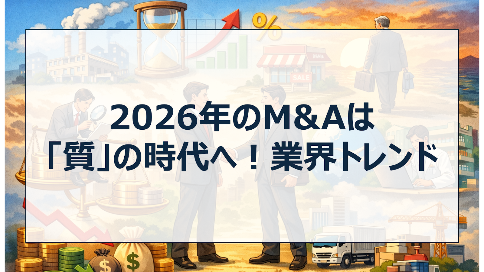 2026年のM&Aは「質」の時代へ!業界トレンド