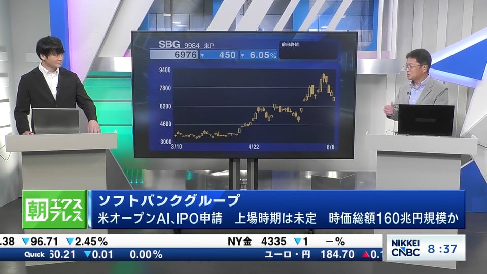 ソフトバンクG OpenAIがIPO申請、上場時期は未定 時価総額160兆円規模か